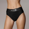Ouch! Jock String vibrant Strap-On Thong Rear Open Noir 